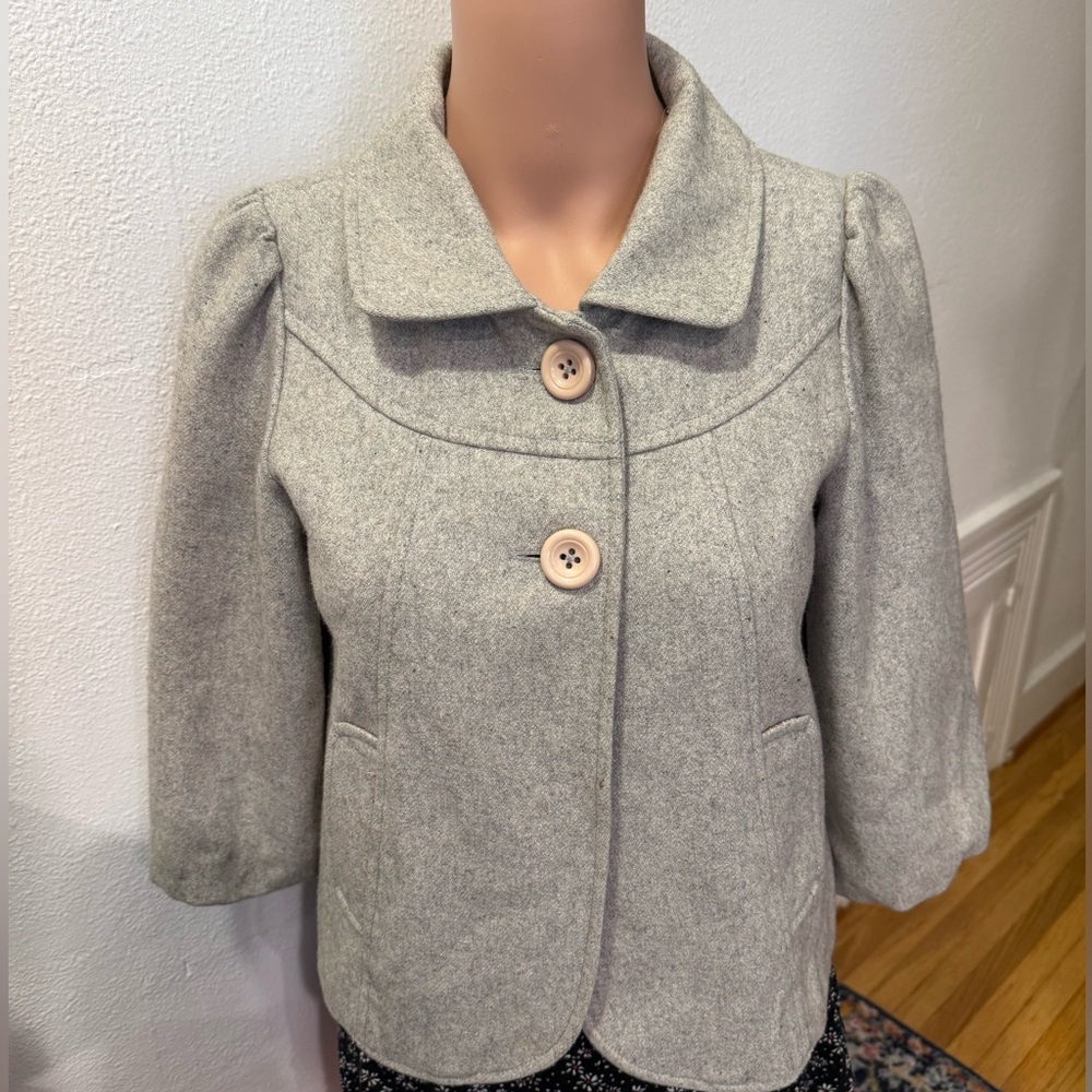 Vintage Women's Gray Wool Jacket